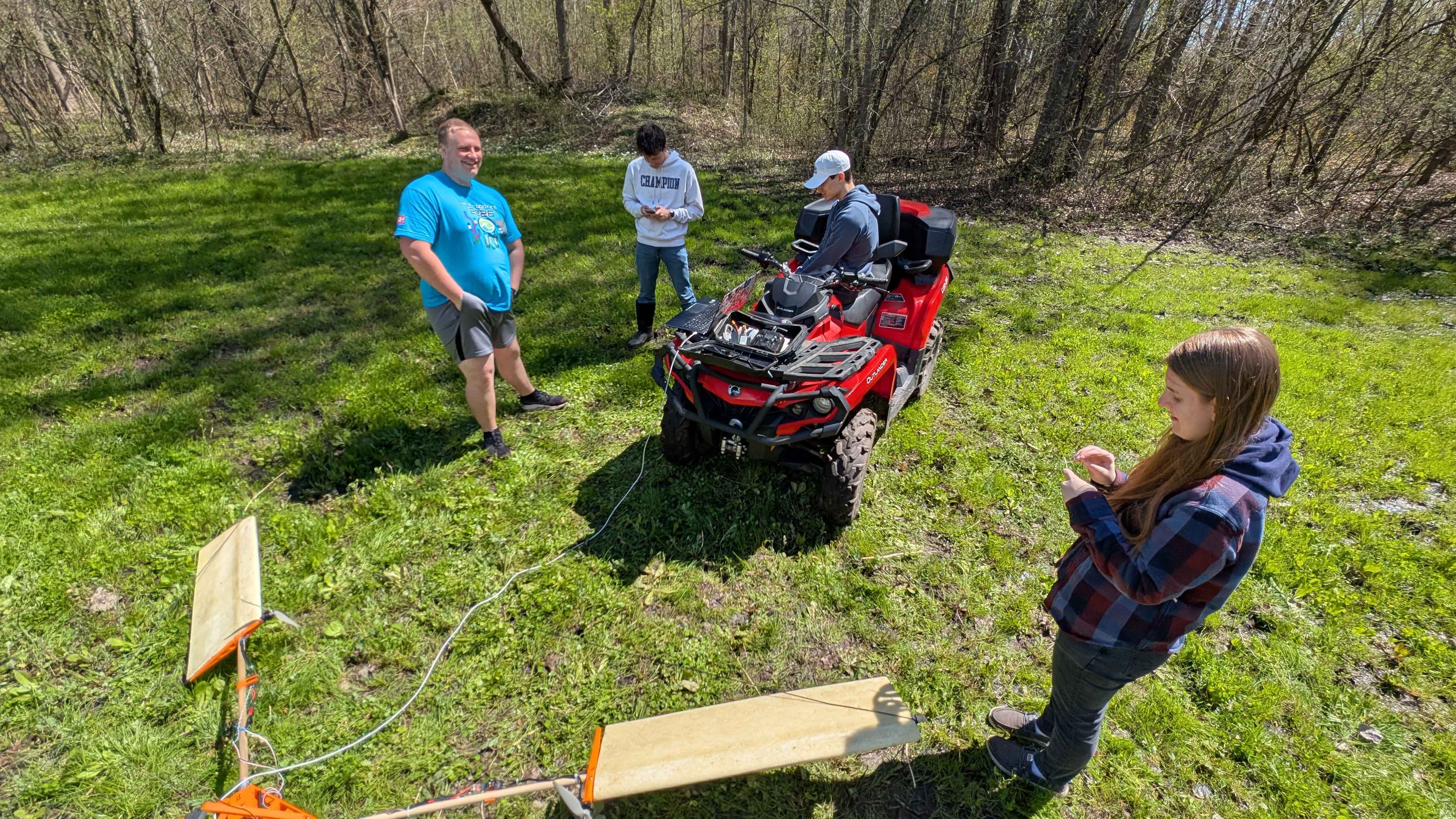 Working in the field